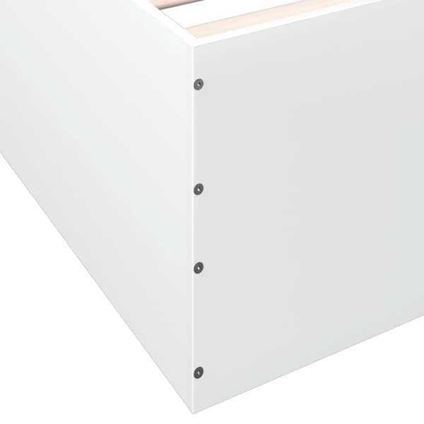vidaXL Sengeramme hvit 75x190 cm konstruert tre