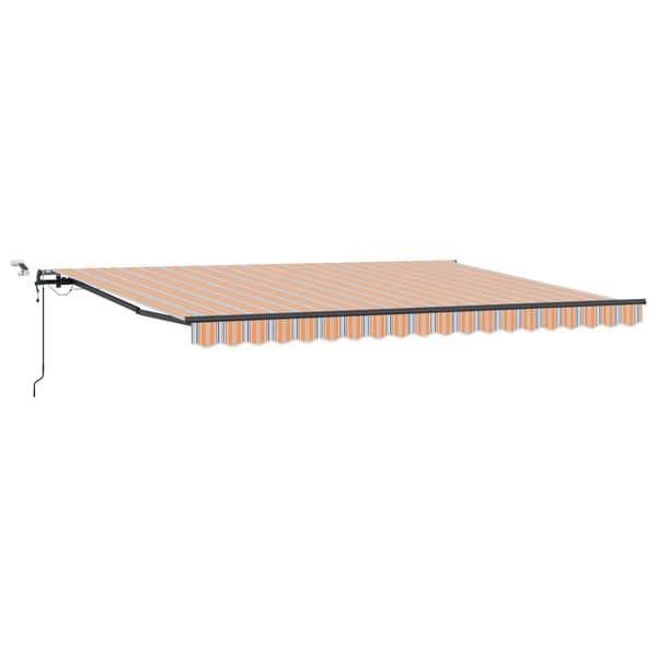 vidaXL Markis tyg med Flerfärgsdesign 450 × 300 cm Polyester