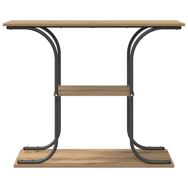 vidaXL Konsollbord Artisan Eik 101 x 35 x 80,5 cm Konstruert tre