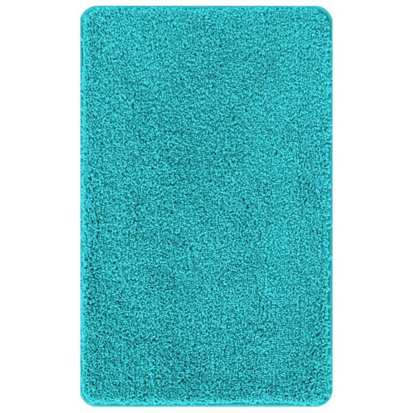 vidaXL Badematte Turkis 60 x 90 cm Polypropen