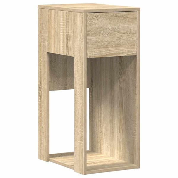 vidaXL Datorstativ med låda sonoma-ek 30x44x74 cm