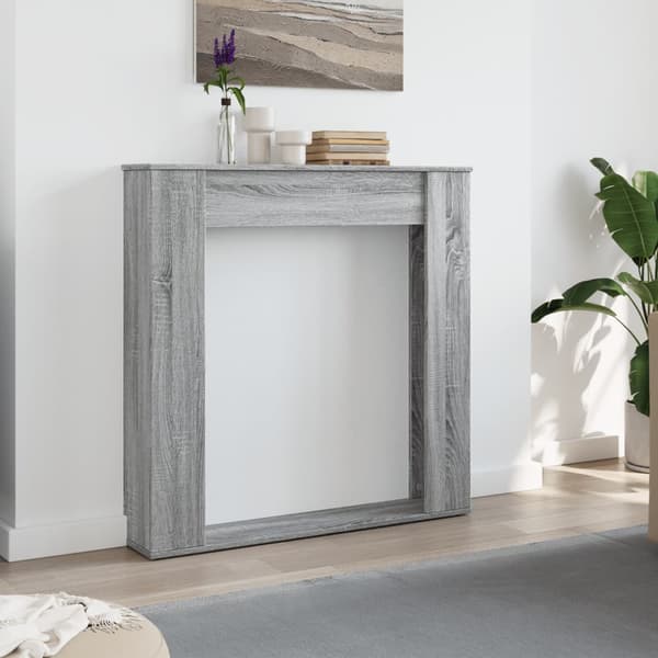 vidaXL Spiselkrans grå sonoma 100x20x100 cm konstruerat trä
