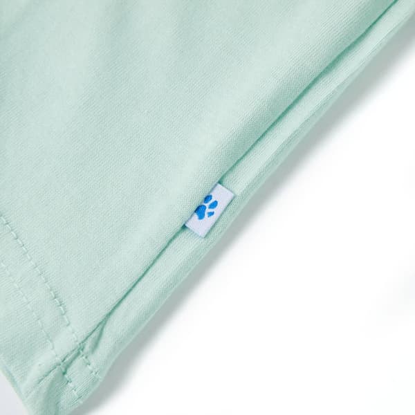 vidaXL T-shirt för barn ljus mintgrön 140