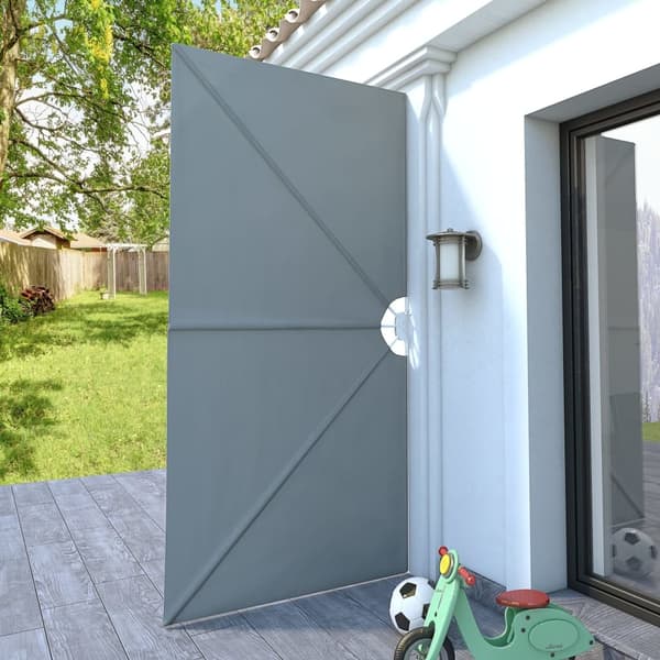 vidaXL Sidomarkis för terrass grå 300x150 cm