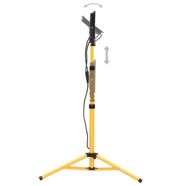 vidaXL LED-flomlys med stativ 2x100 W kaldhvit