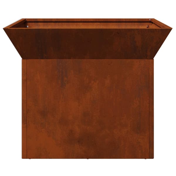 vidaXL Eldstad Rostig 50 x 50 x 40 cm cortenstål