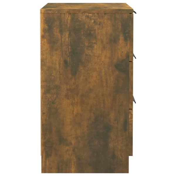 vidaXL Nattbord røkt eik 40x36x65 cm