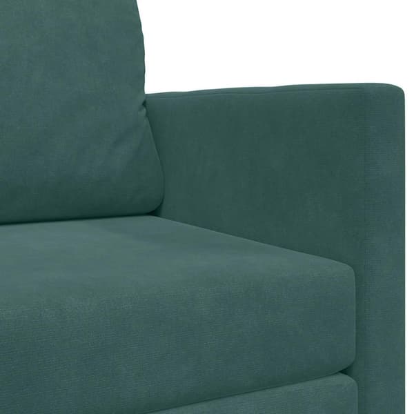 vidaXL Soffsäng 110cm Mörkgrön Sammet