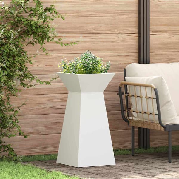 vidaXL Søyleplanter Hvit 35 x 35 x 73 cm