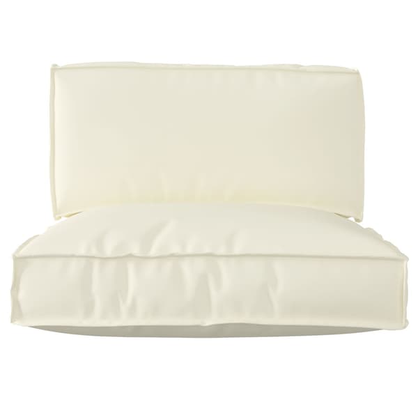 vidaXL Pallkuddset 2 pcs Kräm Oxford Tyg