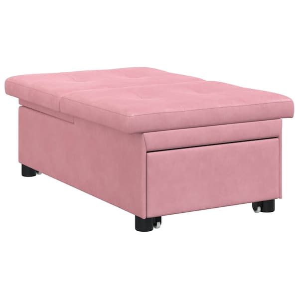 vidaXL Soffsäng Rosa 194 x 67 x 82 cm Sammet