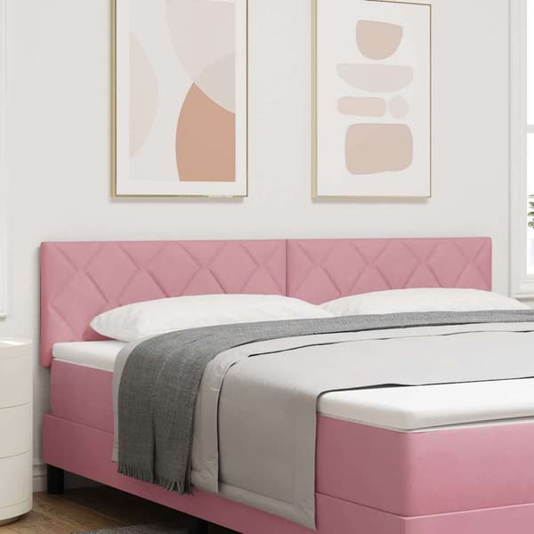 vidaXL LED huvuddyna Rosa 180 cm Sammet