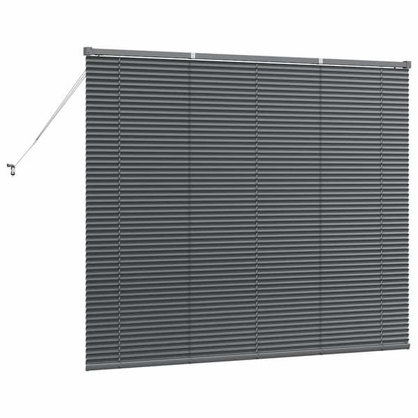 vidaXL Persienner Mörkgrå 130 x 160 cm Aluminium