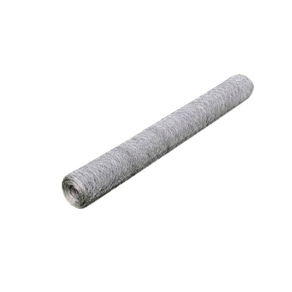 vidaXL Nätstängsel galvaniserat stål hexagon 1x25 m silver