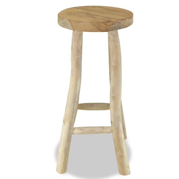 vidaXL Barstol massiv teak