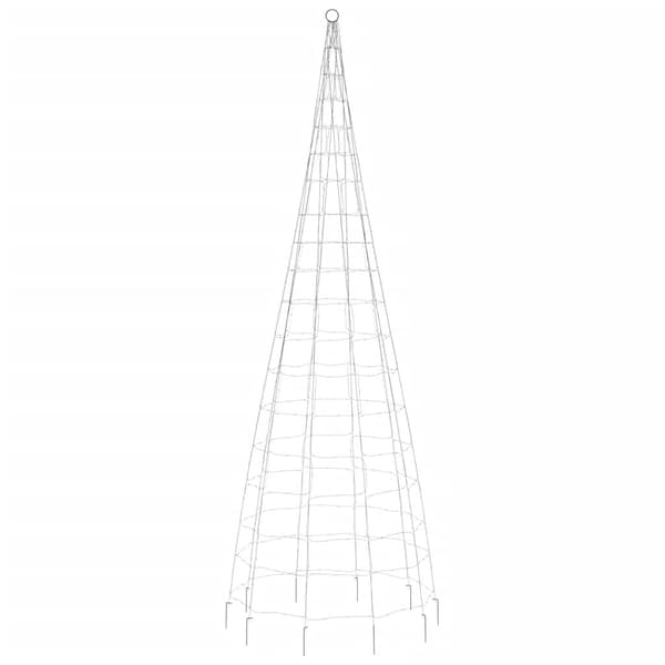 vidaXL LED julgran 550 LED kallvit 300 cm