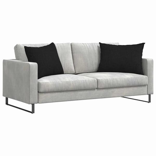 vidaXL Soffkuddar 2 st Svart 70 x 50 cm tyg