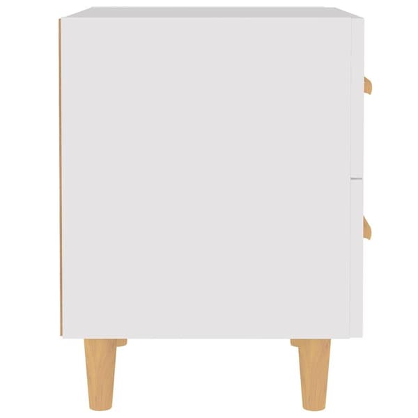 vidaXL Sängbord vit 40x35x47,5 cm