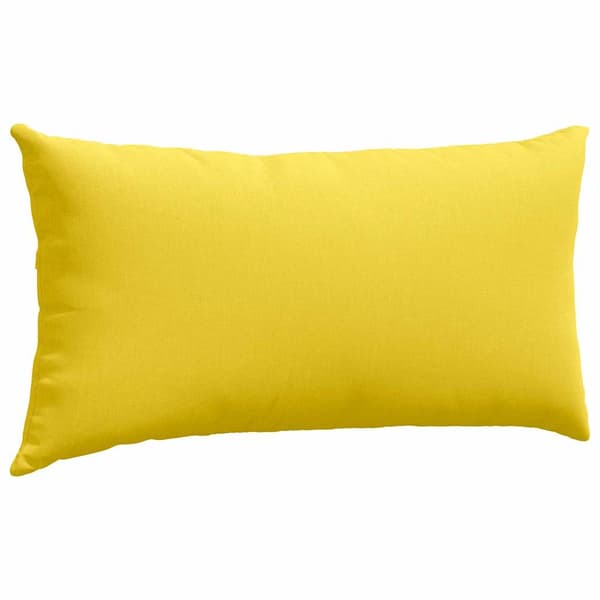 vidaXL Soffkuddar 2 st Ljusgul 80 x 40 cm tyg