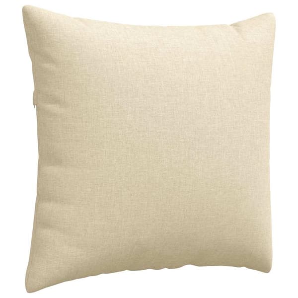 vidaXL Soffkuddar 2 st Kräm 50 x 50 cm tyg
