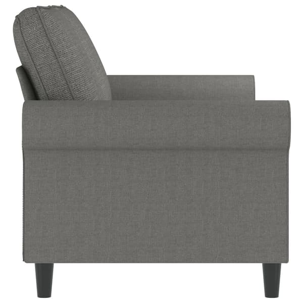 vidaXL Soffa 2-sits mörkgrå 140 cm tyg