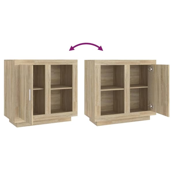 vidaXL Skjenk sonoma eik 80x40x75 cm