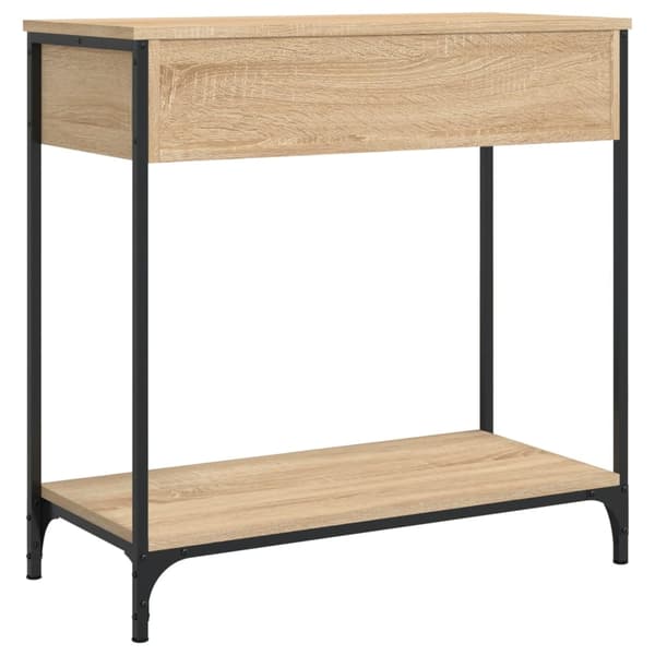 vidaXL Konsollbord sonoma eik 75x34,5x75 cm konstruert tre