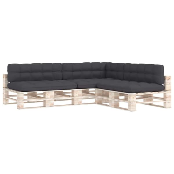vidaXL Dynor till pallsoffa 7 st antracit