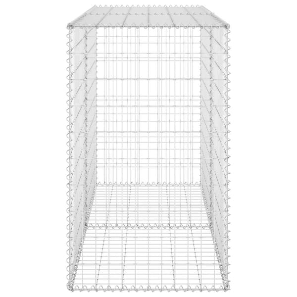 vidaXL Gabionmur galvaniserat stål 150x60x100 cm