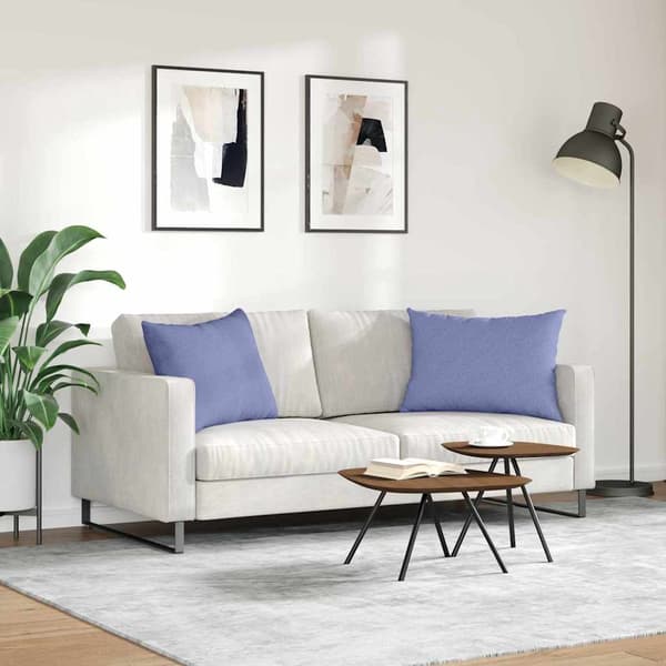 vidaXL Soffkuddar 2 st Blå 70 x 50 cm tyg