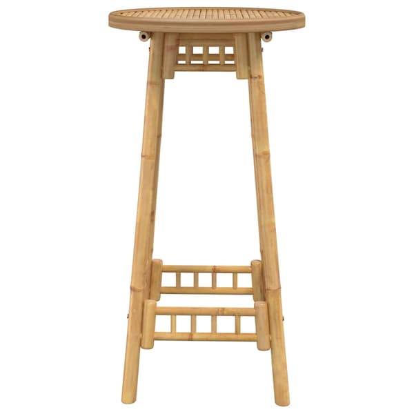 vidaXL Utebarbord runt Ø55x100 cm bambu