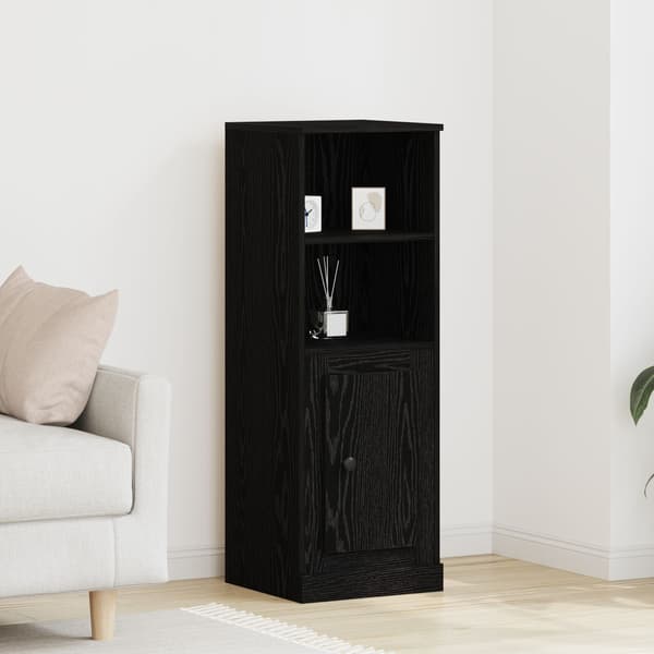 vidaXL Highboard Svart Eik 36 x 35.5 x 103.5 cm Konstruert tre
