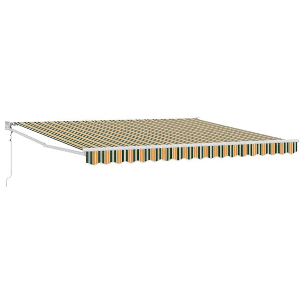 vidaXL Utfällbar markis Flerfärgsdesign 400 × 300 cm