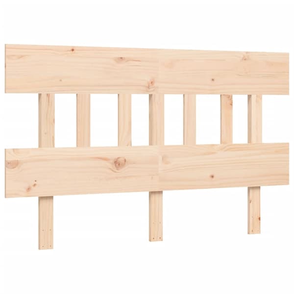 vidaXL Sengeramme med hodegavl 4FT small double heltre
