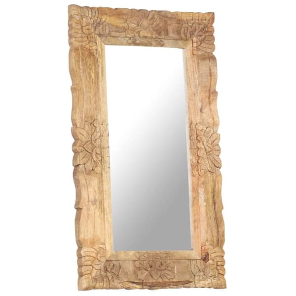 vidaXL Speil 80x50 cm heltre mango
