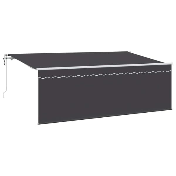 vidaXL Innvendbar Markise Antrasitt 400 x 200 cm
