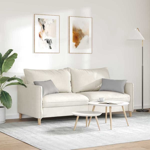 vidaXL Soffkuddar 2 st Grå 50 x 30 cm tyg