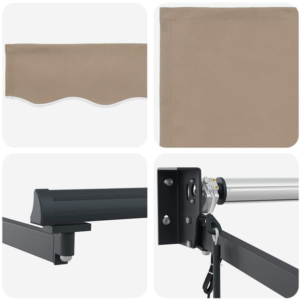 vidaXL Markis Beige 300 x 250 x 165 cm Polyester