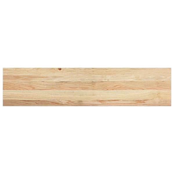 vidaXL Trappetrinn 4 stk ubehandlet 110x25x2 cm heltre eik