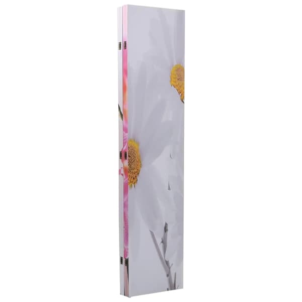 vidaXL Vikbar rumsavdelare 160x170 cm blomma