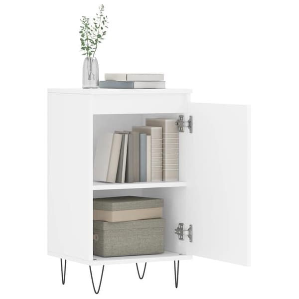 vidaXL Byrå vit 40x35x70 cm konstruerat trä