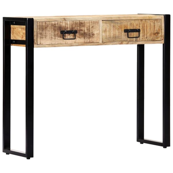 vidaXL Konsollbord 90x30x75 cm heltre mango