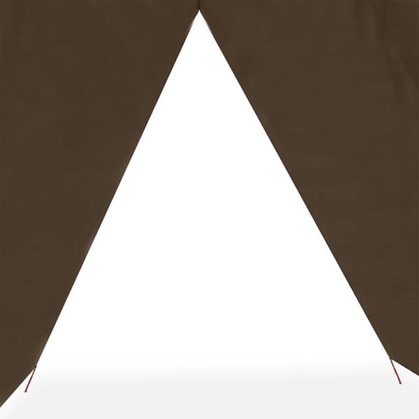 vidaXL Tarp brun 366x306 cm vattentät