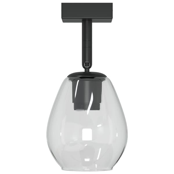 vidaXL Svart, Transparent Metall, Glas Medium Statement Piece