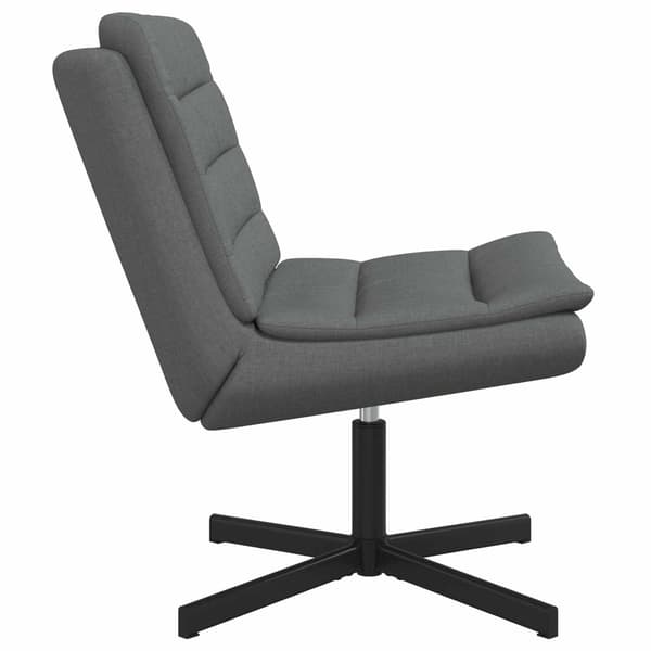 vidaXL Skrivstol Mörkgrå 63 x 75 x 76 cm tyg