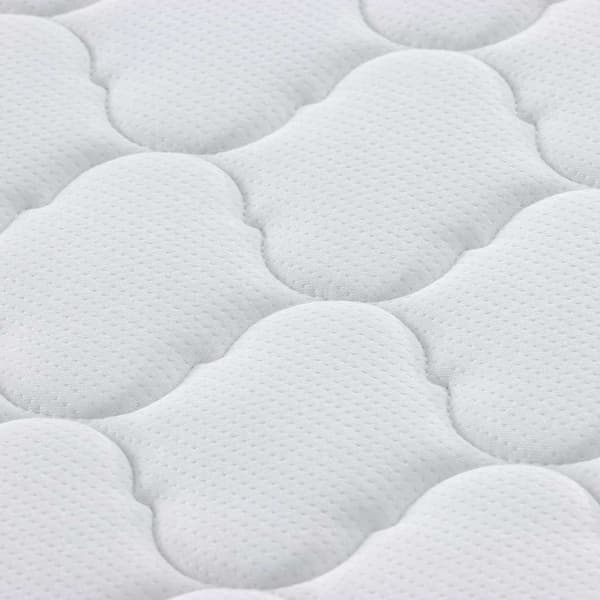vidaXL Madrass Vit 140 x 190 cm Jacquardtyg