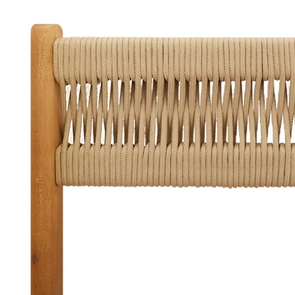 vidaXL Sammenleggbare hagestoler 4 stk beige heltre akasie