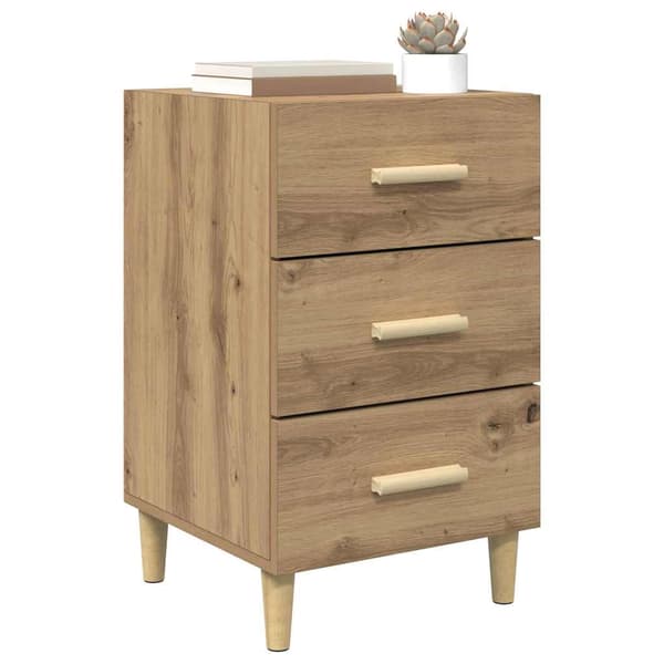 vidaXL Nattbordskap Artisan Eik 40 x 40 x 66 cm Konstruert tre