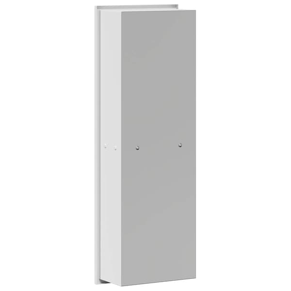 vidaXL Dusjniche Hvit 60 x 20 x 9.5 cm Rustfritt Stål