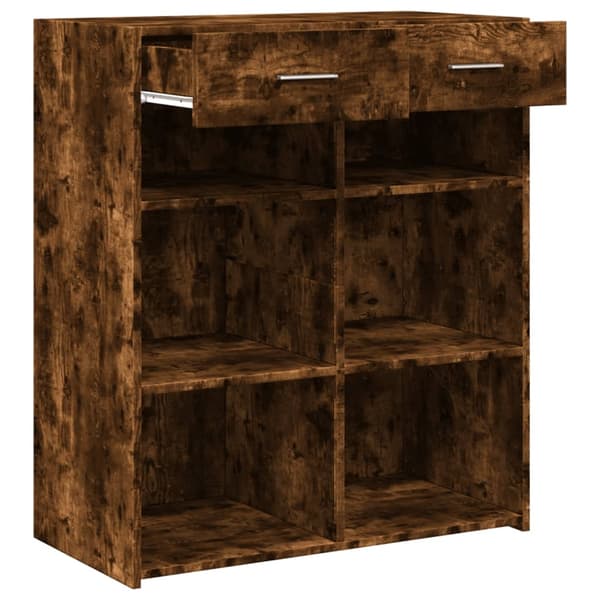 vidaXL Skjenk røkt eik 80x42,5x93 cm konstruert tre